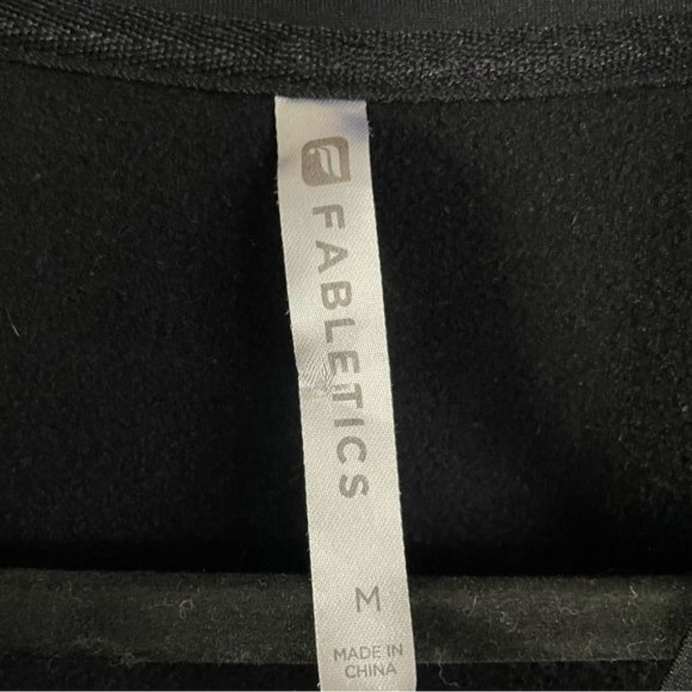 Fabletics Black Cropped Jacket, Sz Medium - image 5